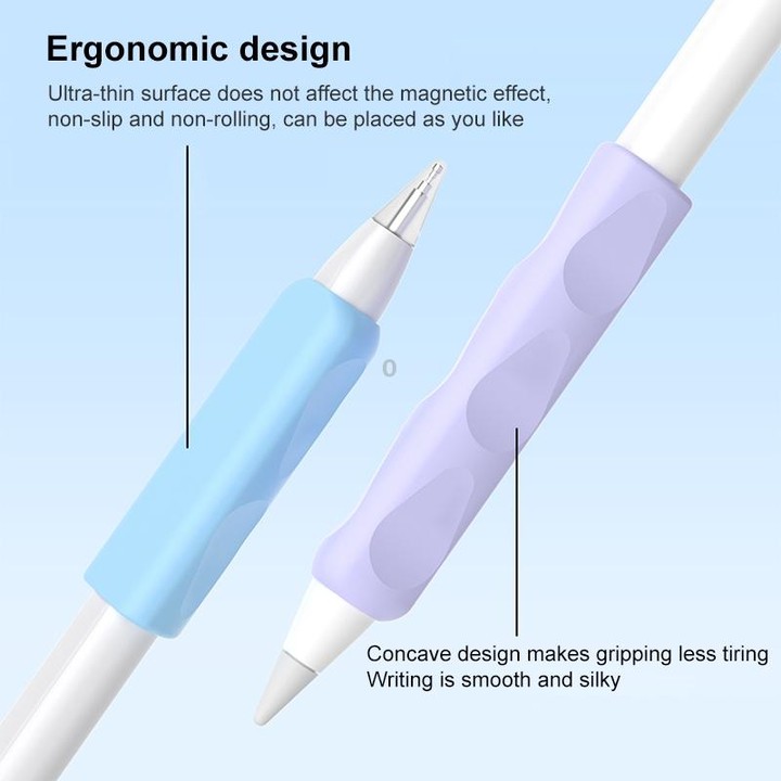 For Apple Pencil & Huawei M-Pencil Series Universal Stylus Silicone Protective Grip Cover(Pink)