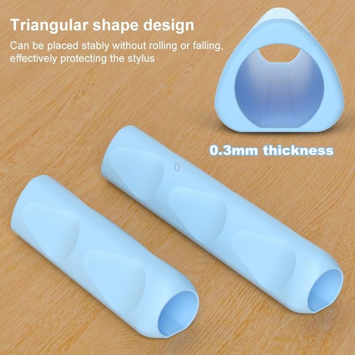For Apple Pencil & Huawei M-Pencil Series Universal Stylus Silicone Protective Grip Cover(White)
