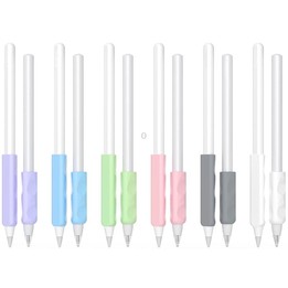 For Apple Pencil & Huawei M-Pencil Series Universal Stylus Silicone Protective Grip Cover(White)