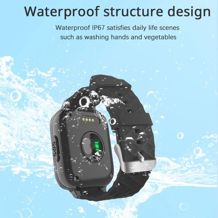 RF-V52-A 1.85 inch Screen GPS Smart Tracker WatchBand Support SOS Call / Health Monitoring For Asia / Europe / Africa / Australi