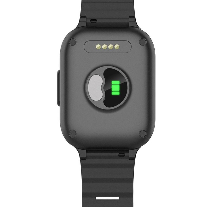 RF-V52-B 1.85 inch Screen GPS Smart Tracker WatchBand Support SOS Call / Health Monitoring For North America / South America(Bla