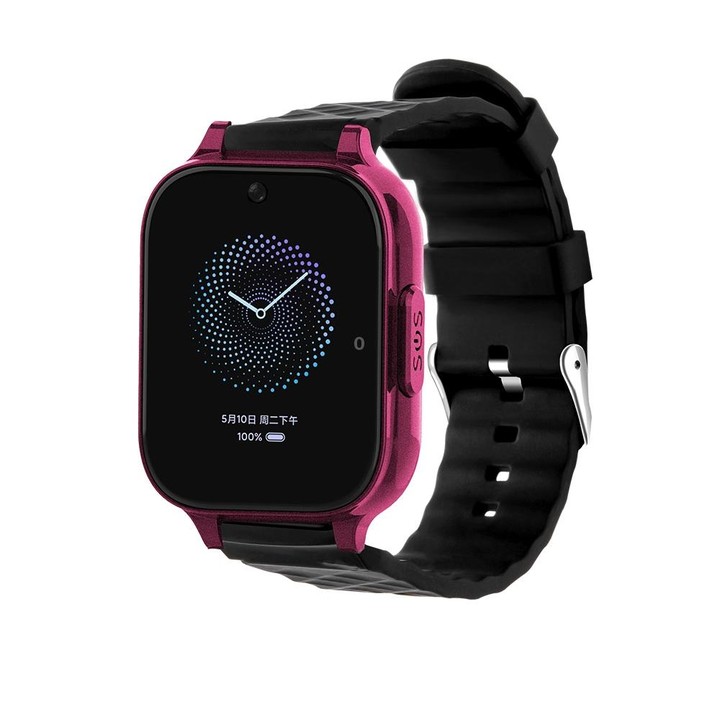 RF-V52-B 1.85 inch Screen GPS Smart Tracker WatchBand Support SOS Call / Health Monitoring For North America / South America(Red
