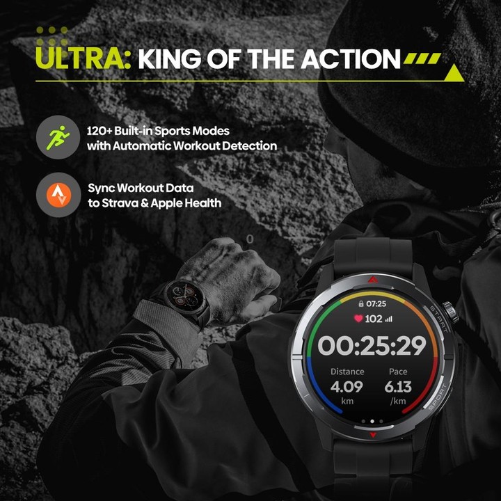 Zeblaze Stratos 3 Ultra 1.43 inch Screen Rugged Outdoor Sports GPS Smart Watch(Moon White)