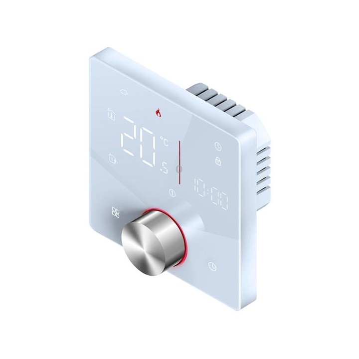 BHT-009GBLW-MT Electric Heating WiFi Smart Home LED Thermostat with Matter(White)