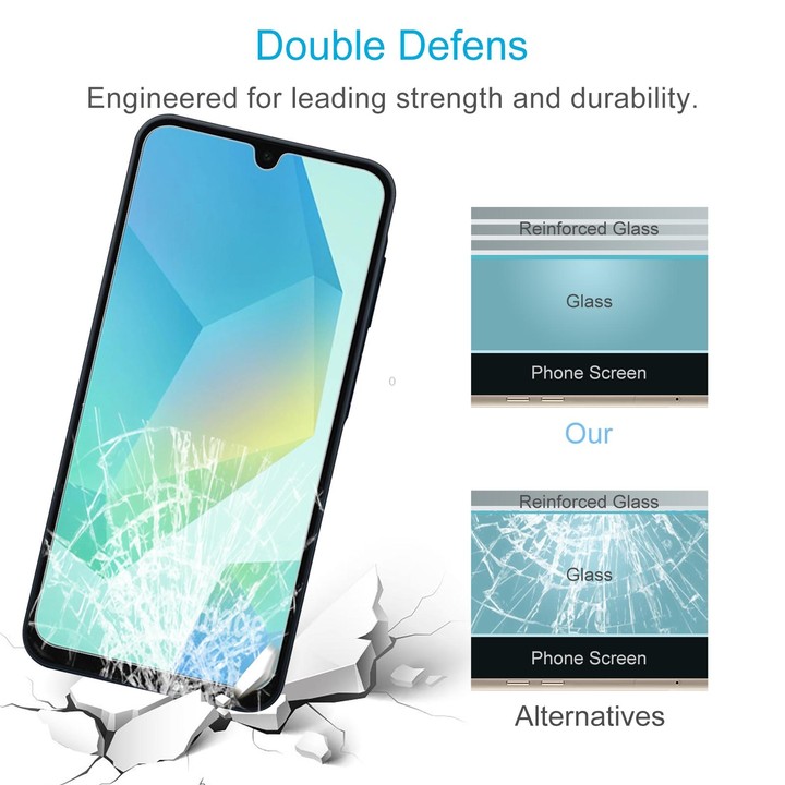 For Samsung Galaxy A16 4G 10pcs 0.26mm 9H 2.5D Tempered Glass Film