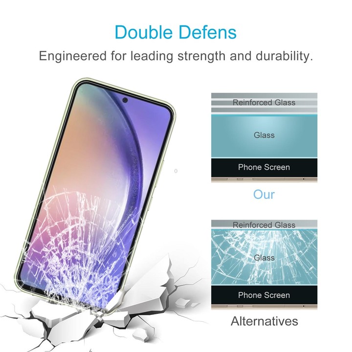For Samsung Galaxy A56 5G 10pcs 0.26mm 9H 2.5D Tempered Glass Film
