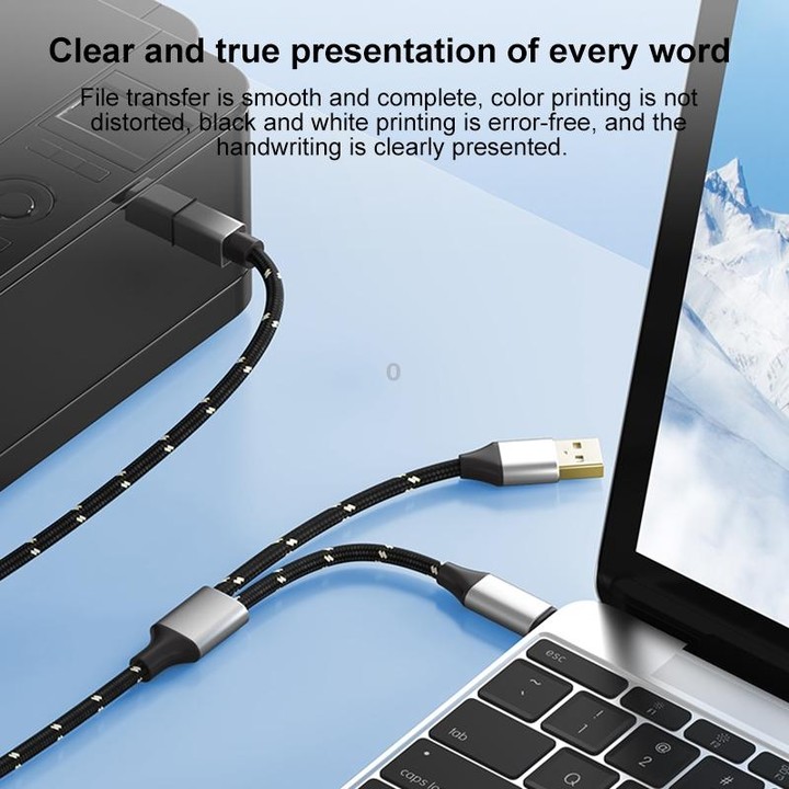 2 in 1 Type-C and USB-A to USB-B MIDI Instruments Printer Cable, Length: 1m, Length:1m(Red)