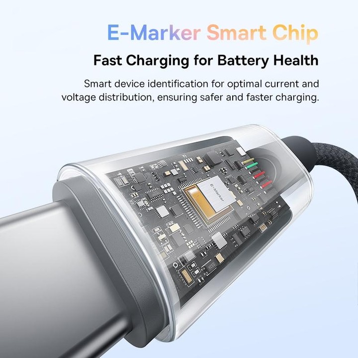 Baseus Discolor Series 100W USB-C / Type-C to USB-C / Type-C Fast Charging Cable, Cable Length:1m(Black)