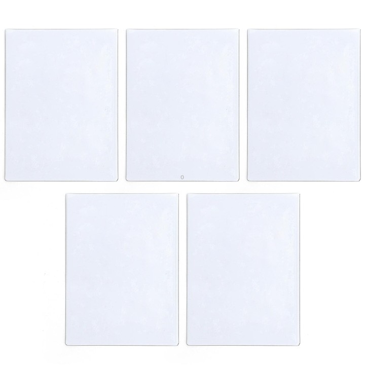 5pcs Magnetic Picture Photo Bag Album Frame, Size:5 inch(White)