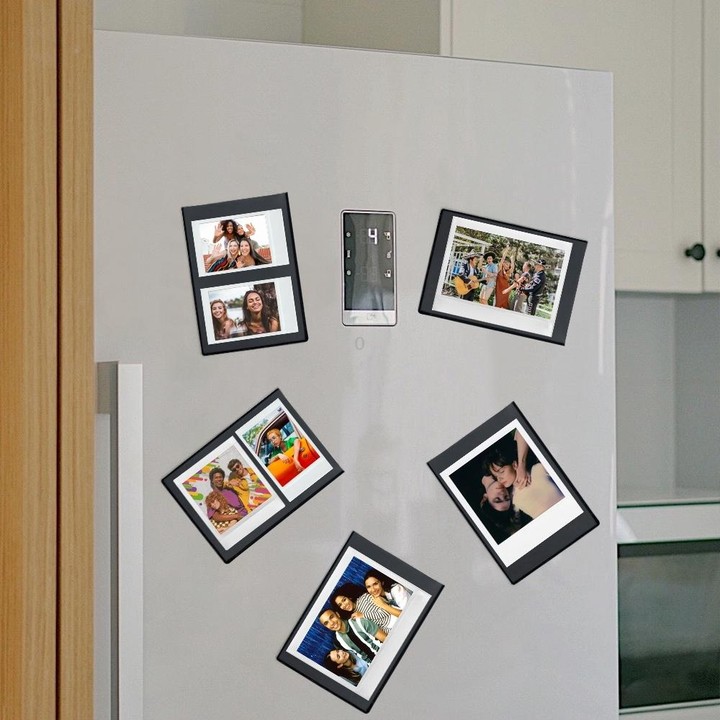 5pcs Magnetic Picture Photo Bag Album Frame, Size:5 inch(Black)