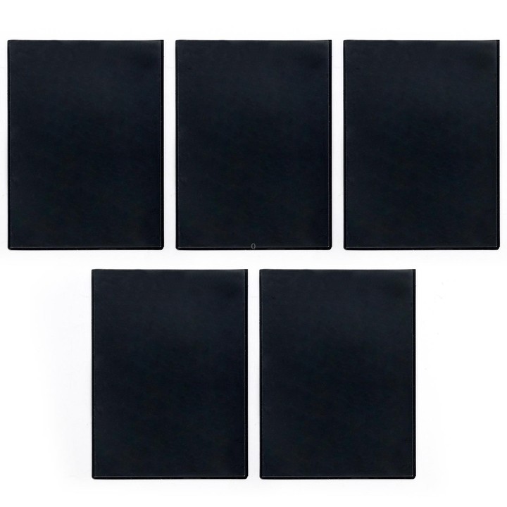 5pcs Magnetic Picture Photo Bag Album Frame, Size:6 inch(Black)