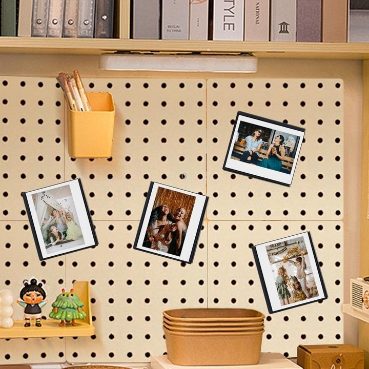 5pcs Magnetic Picture Photo Bag Album Frame, Size:7 inch(Black)
