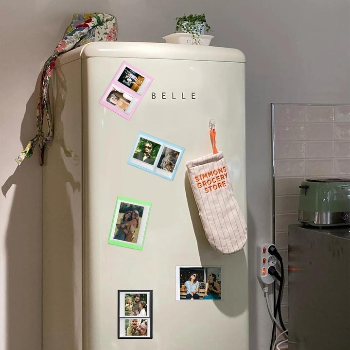 5pcs Magnetic Picture Photo Bag Album Frame, Size:7 inch(Mixed Colors)