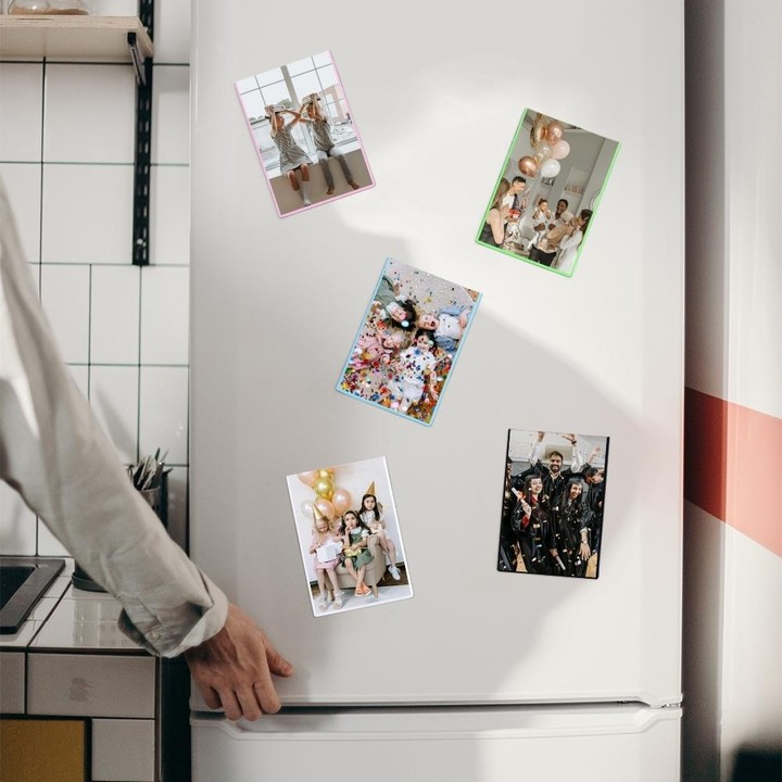 5pcs Magnetic Picture Photo Bag Album Frame, Size:7 inch(Mixed Colors)