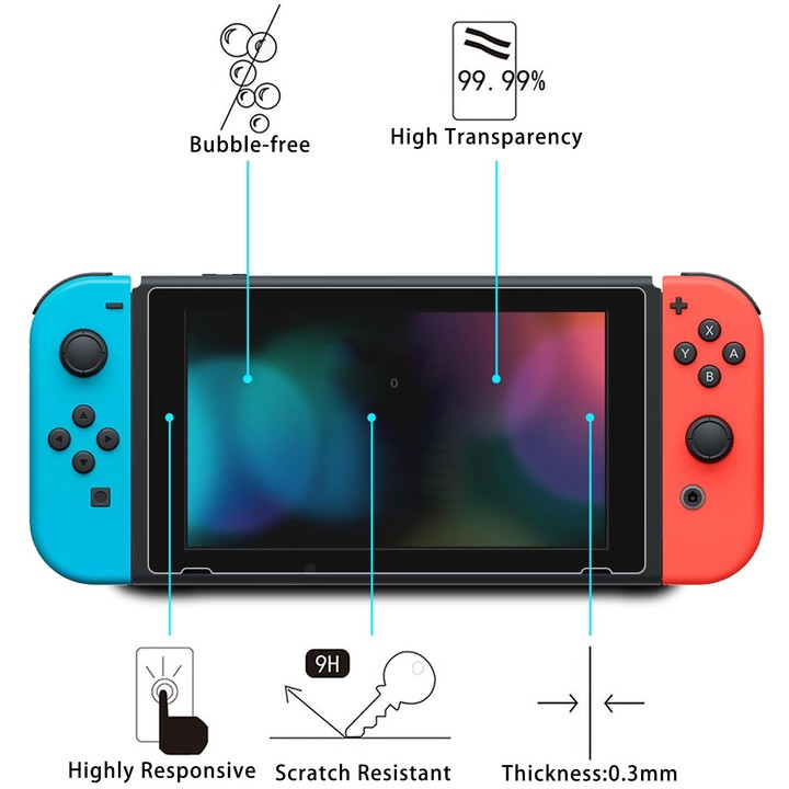 For Nintendo Switch 2 9H 0.3mm Explosion-proof Tempered Glass Film