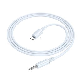 Borofone BL21 8 Pin to 3.5mm Digital Audio Conversion Cable, Length: 1m(White)