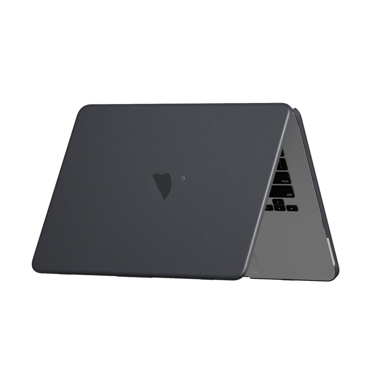 For MacBook Neo 13 inch 2026 A18 Pro A3404 Crystalline Matte Hardshell Laptop Protective Case(Black)