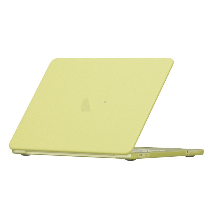 For MacBook Neo 13 inch 2026 A18 Pro A3404 Crystalline Matte Hardshell Laptop Protective Case (Yellow)