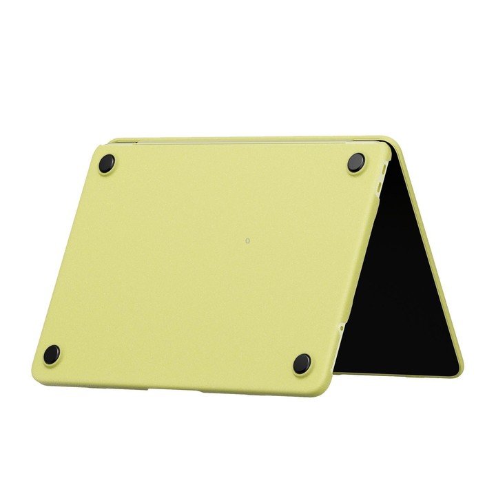 For MacBook Neo 13 inch 2026 A18 Pro A3404 Crystalline Matte Hardshell Laptop Protective Case (Yellow)