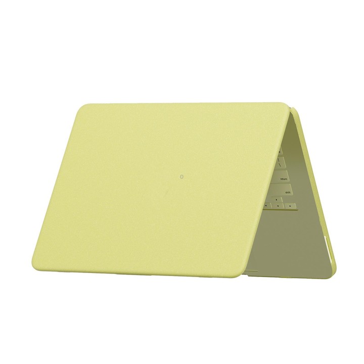 For MacBook Neo 13 inch 2026 A18 Pro A3404 Crystalline Matte Hardshell Laptop Protective Case (Yellow)