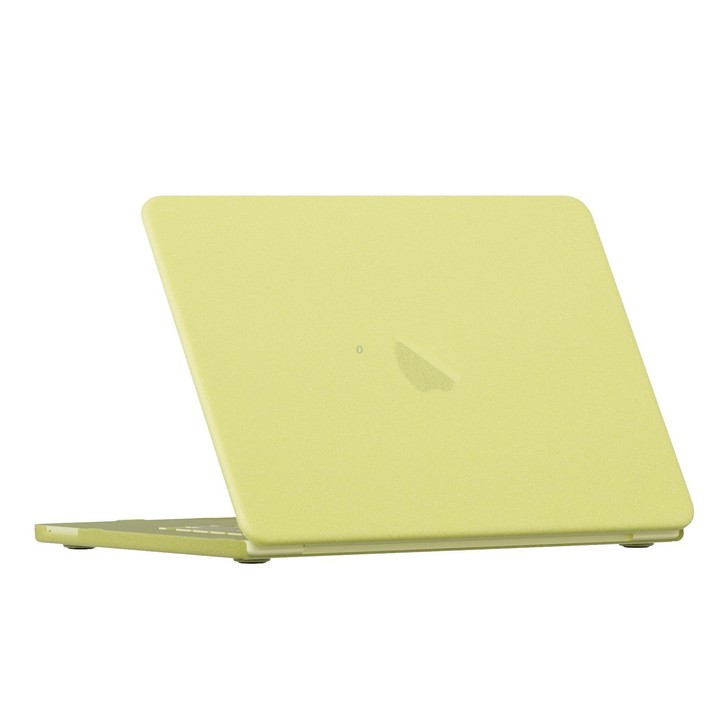 For MacBook Neo 13 inch 2026 A18 Pro A3404 Crystalline Matte Hardshell Laptop Protective Case (Yellow)