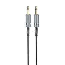 hoco UPA31 AUX 3.5mm Spring Audio Cable, Length: 3m(Black)