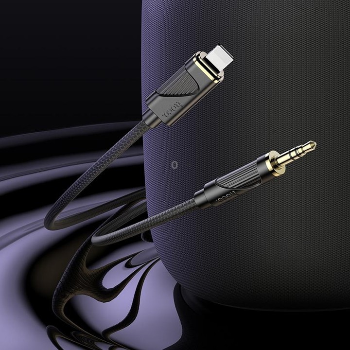 hoco UPA30 8 Pin to 3.5mm Digital Audio Cable(Black)