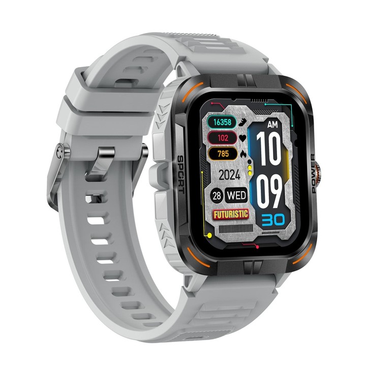 ZW69 1.97 inch AMOLED Outdoor Sports BT Call Smart Watch, Blood Oxygen / Heart Rate / Remote Photography / Sleep monitoring(Grey