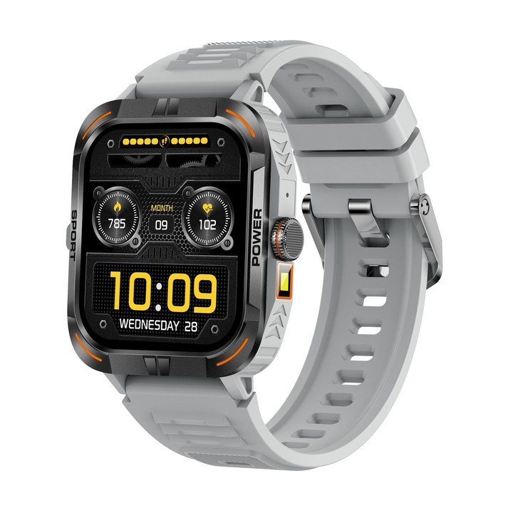 ZW69 1.97 inch AMOLED Outdoor Sports BT Call Smart Watch, Blood Oxygen / Heart Rate / Remote Photography / Sleep monitoring(Grey