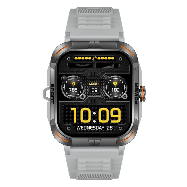 ZW69 1.97 inch AMOLED Outdoor Sports BT Call Smart Watch, Blood Oxygen / Heart Rate / Remote Photography / Sleep monitoring(Grey