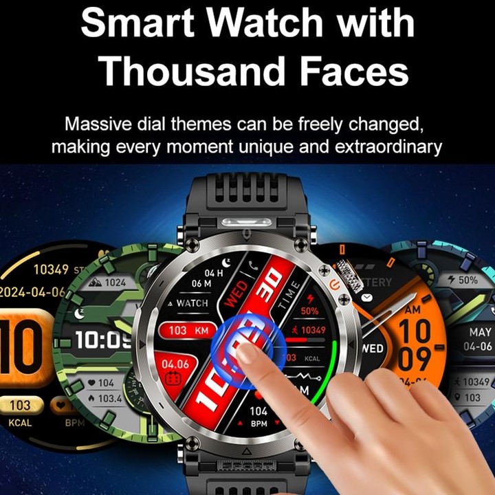 HT30 1.7 inch IP68 Waterproof Silicone Band Smart Watch, Support Flashlight / Banknote Detector Light / Compass(Orange)