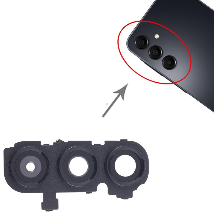 For Samsung Galaxy A16 SM-A165F 10pcs Rear Camera Lens Cover(Black)