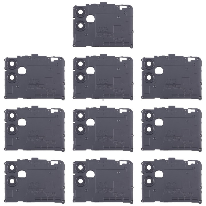 For Samsung Galaxy A04e SM-A042F 10pcs Rear Camera Lens Cover(Black)