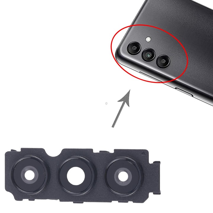 For Samsung Galaxy A04s SM-A047F 10pcs Rear Camera Lens Cover(Black)