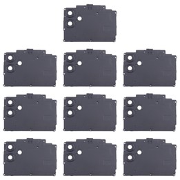 For Samsung Galaxy F04 SM-E045F 10pcs Rear Camera Lens Cover(Black)