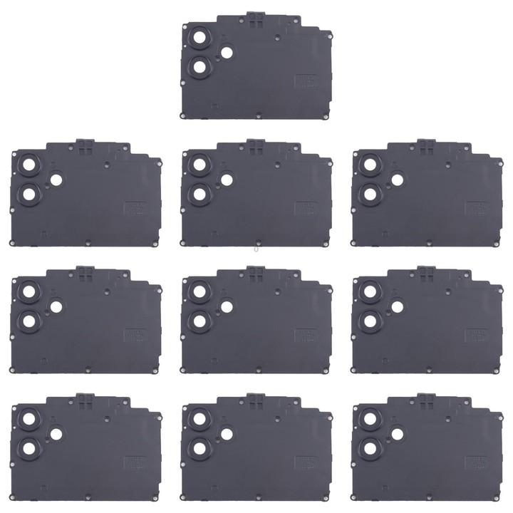 For Samsung Galaxy F04 SM-E045F 10pcs Rear Camera Lens Cover(Black)
