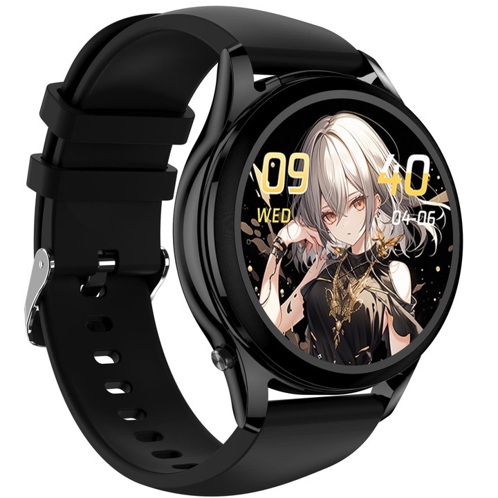 X17 mini 1.27 inch IP67 Waterproof 2 in 1 Bluetooth Earphone Smart Watch(Black)
