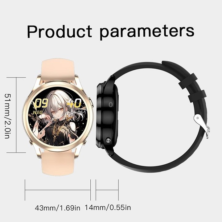 X17 mini 1.27 inch IP67 Waterproof 2 in 1 Bluetooth Earphone Smart Watch(Black)