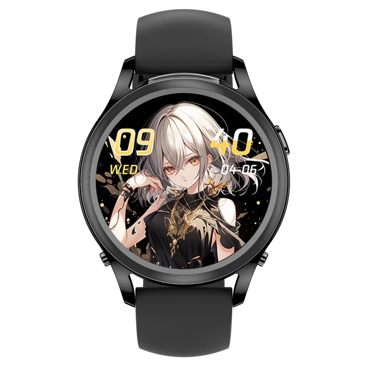 X17 mini 1.27 inch IP67 Waterproof 2 in 1 Bluetooth Earphone Smart Watch(Black)