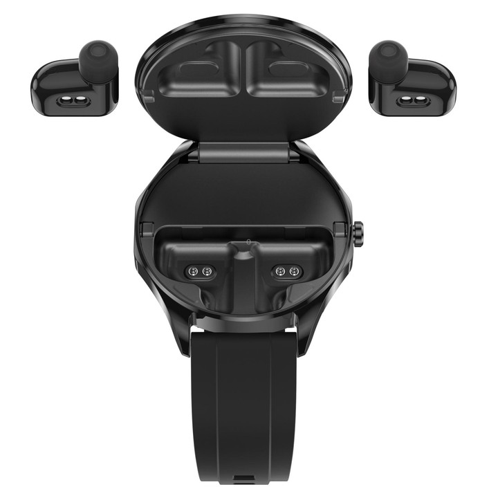 X20 1.43 inch IP67 Waterproof 2 in 1 Bluetooth Earphone Smart Watch(Black)