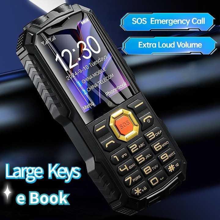 Q7+ 4G Elder Keypad Rugged Phone, 1.77 inch, 16800mAh, 21 Keys, SOS, FM, Network: 4G, Dual SIM(Red)