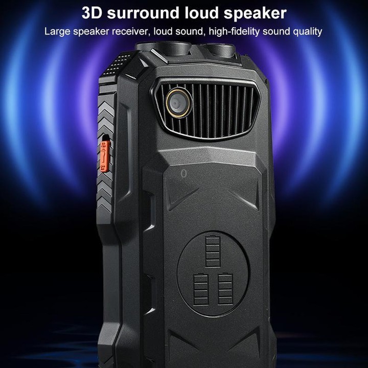 Q7+ 4G Elder Keypad Rugged Phone, 1.77 inch, 16800mAh, 21 Keys, SOS, FM, Network: 4G, Dual SIM(Red)