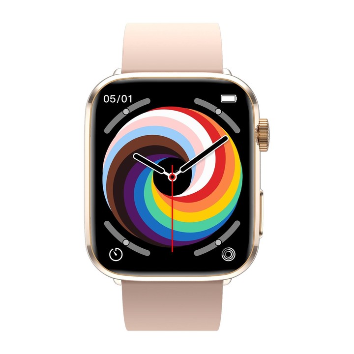 T92 1.81 inch IPS Square Screen Smart Watch, Heart Rate / Blood Oxygen / Blood Pressure(Pink)