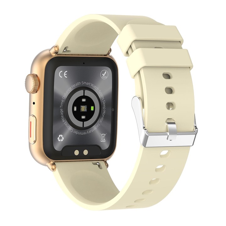 T92 1.81 inch IPS Square Screen Smart Watch, Heart Rate / Blood Oxygen / Blood Pressure(Yellow)