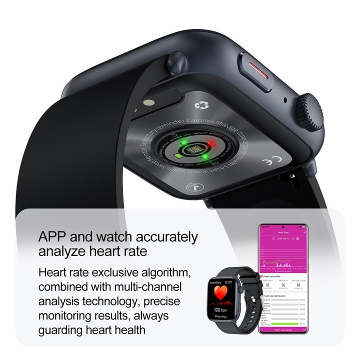 T92 1.81 inch IPS Square Screen Smart Watch, Heart Rate / Blood Oxygen / Blood Pressure(Blue)