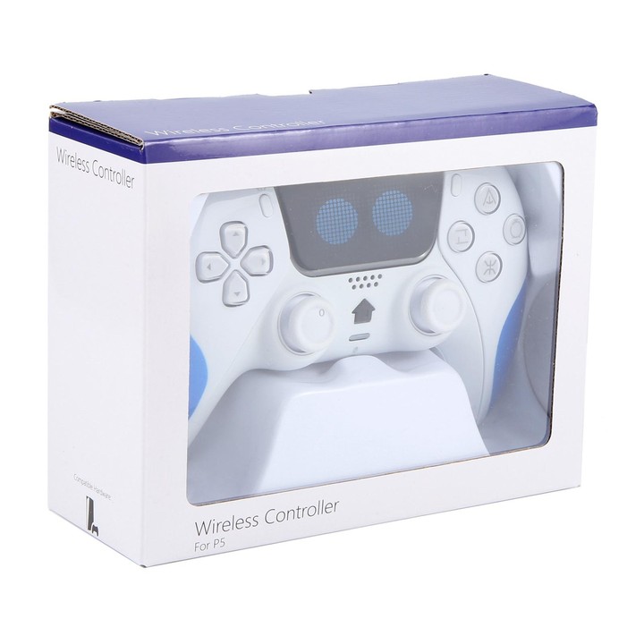 CT-400 Wireless Game Controller for Sony PS5(White Blue)