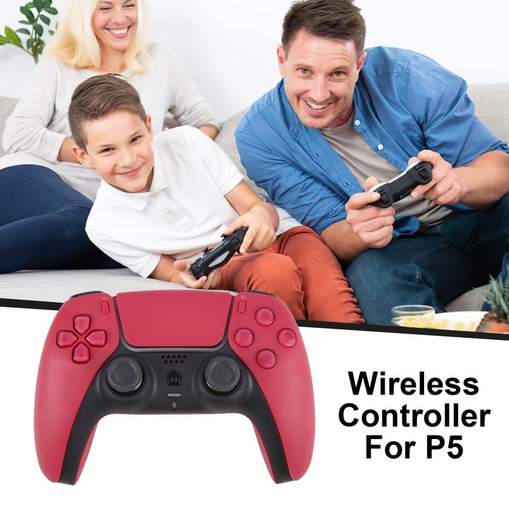 CT-400 Wireless Game Controller for Sony PS5(Red Black)