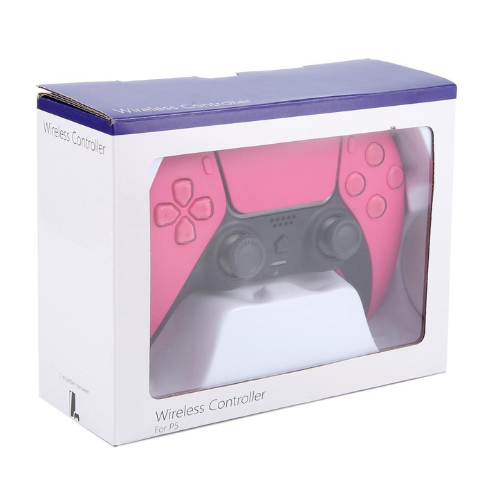 CT-400 Wireless Game Controller for Sony PS5(Rose Red)
