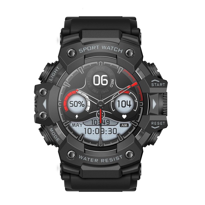 LC21 1.32 inch TFT Round Screen Sports Smart Watch Supports Blood Oxygen Monitoring/Call Reminder(Black)