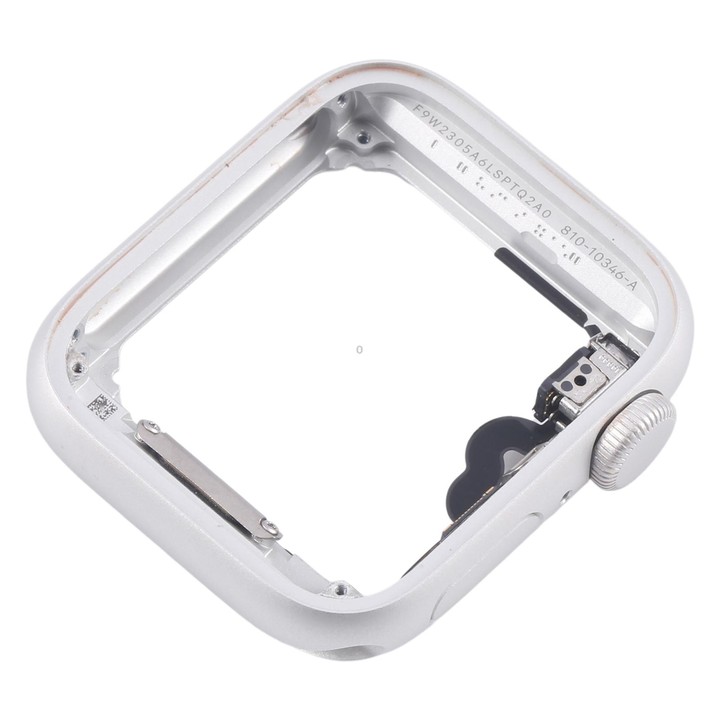 For Apple Watch SE 2020 40MM LTE Aluminium Alloy Middle Frame Bezel Plate with Crown Spin Axis Flex Cable(Silver)